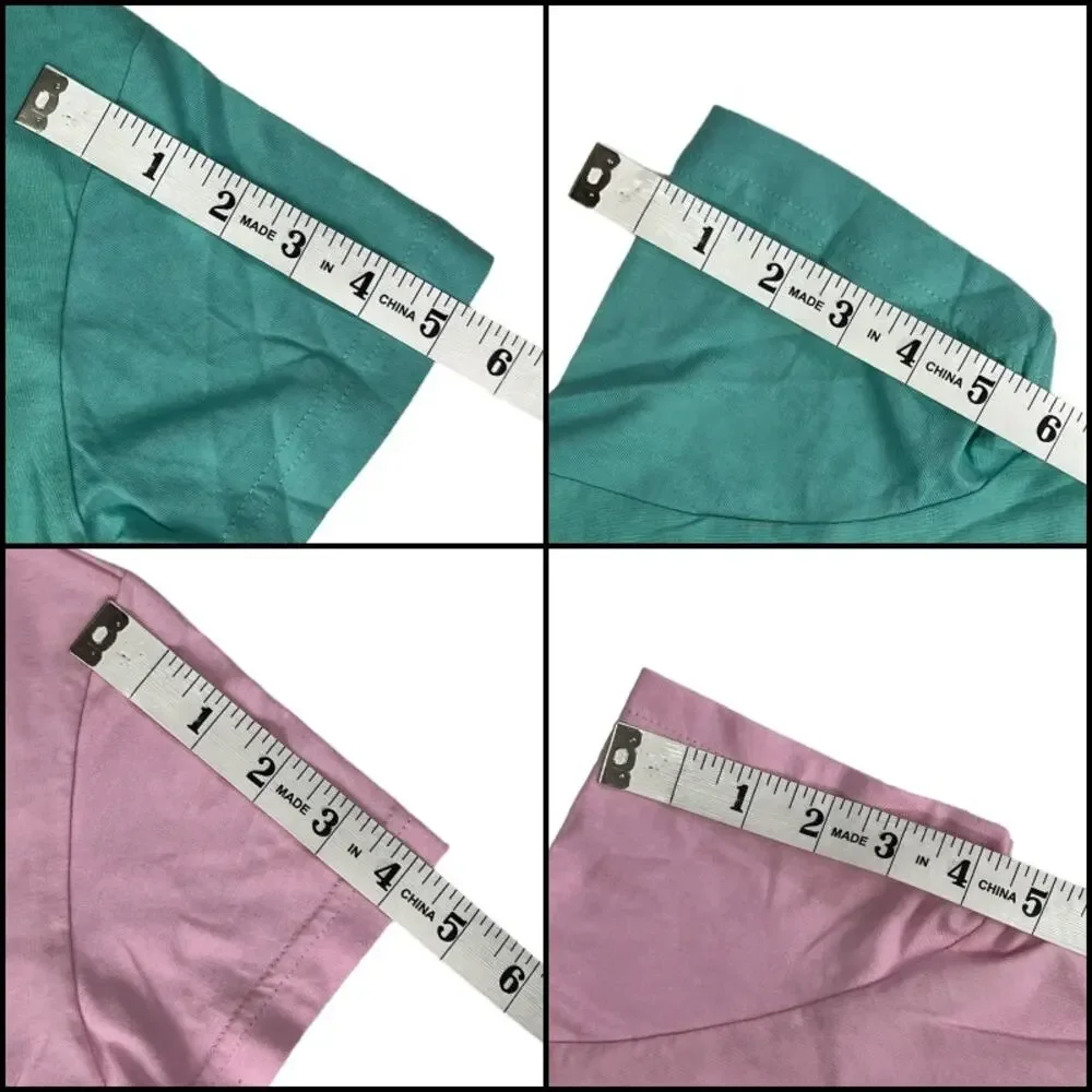 LAT Girls Fine Jersey T-Shirt Top Short Sleeve Crew Large Pink Green Bundle of 2